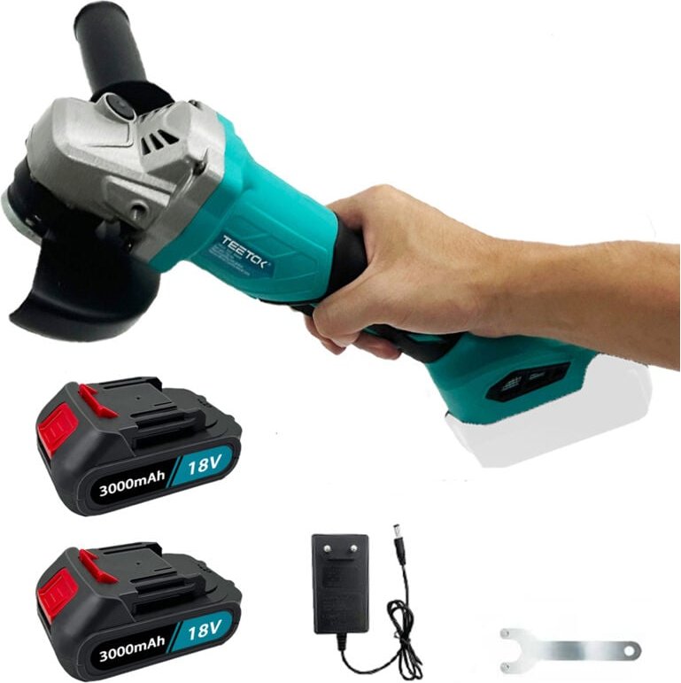 Teetok - Winkelschleifer, Akku-Winkelschleifer ø 125 mm, bürstenloser Motor, elektrischer Schleifer, Schleifer, Schneide...
