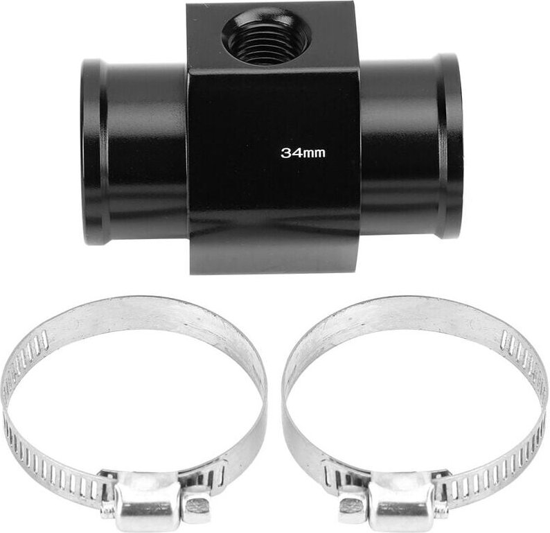 Jeffergarden Aluminium-Wassertemperatur-Verbindungsschlauch, Tbe 1,495 Zoll Kühlmitteltemperatursensor-Adapter Ersatz fü...