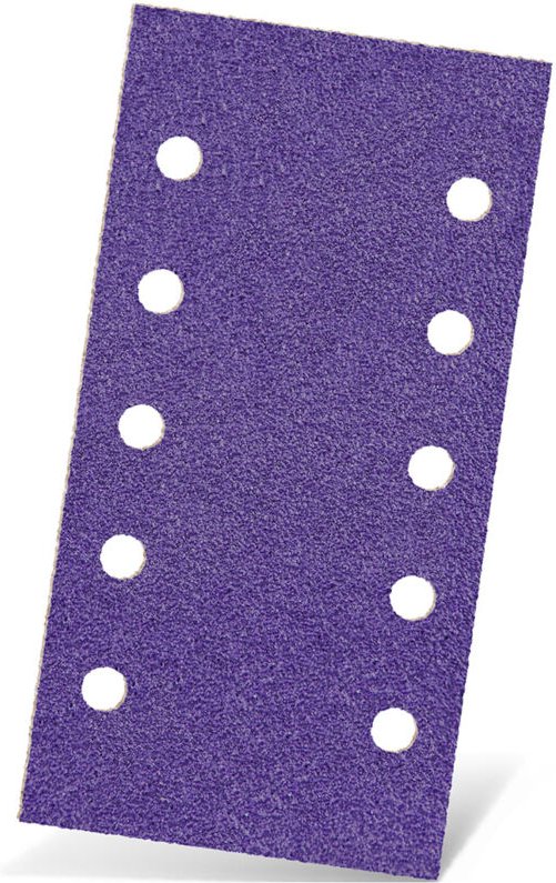 Titanium hd Klett-Schleifblätter, 230 x 115 mm, 10-Loch, f. Schwingschleifer, Keramik-Mix (50 Stk.) K120 - Menzer