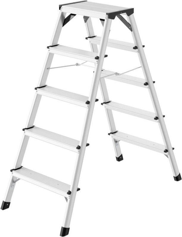 Alu-Doppelstufenleiter D60 StandardLine 2 x 5 Stufen