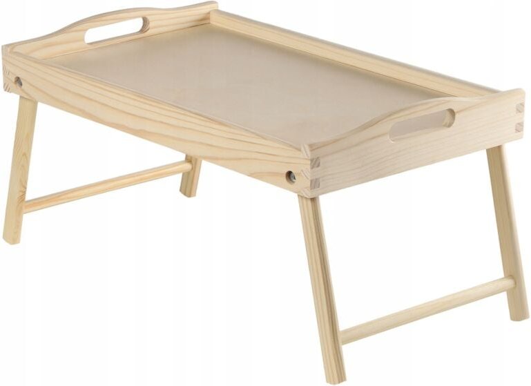 Frühstückstablett aus Kiefernholz, Natürlich - Kadax