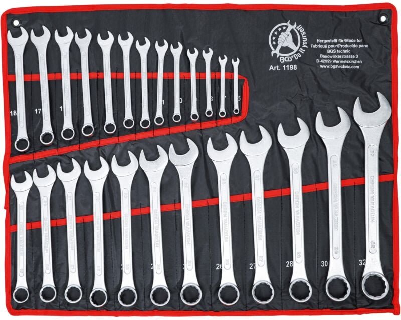 Bgs Technic - Maul-Ringschlüssel-Satz sw 6 - 32 mm 25-tlg.