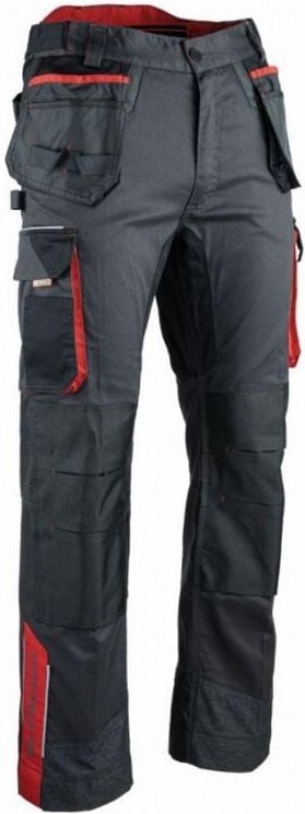 Stretchhose Facom Ultimate Flatterhafte Taschen Schwarz/Grau/Rot Größe 46 - FXWW1020E-46