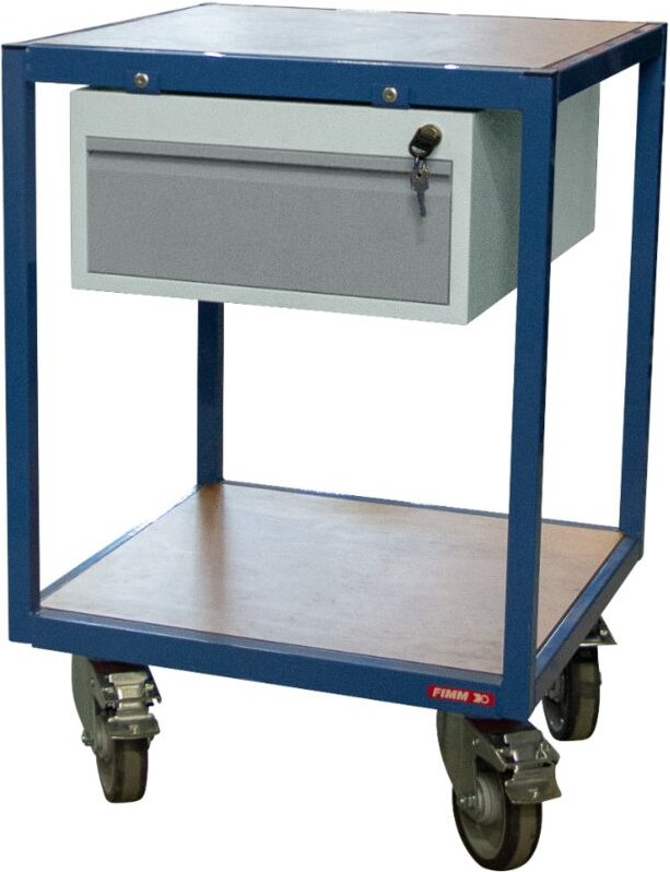 Werkstattwagen mit 2 Holzplatten 600 x 600 mm 400 kg Fimm 880010598