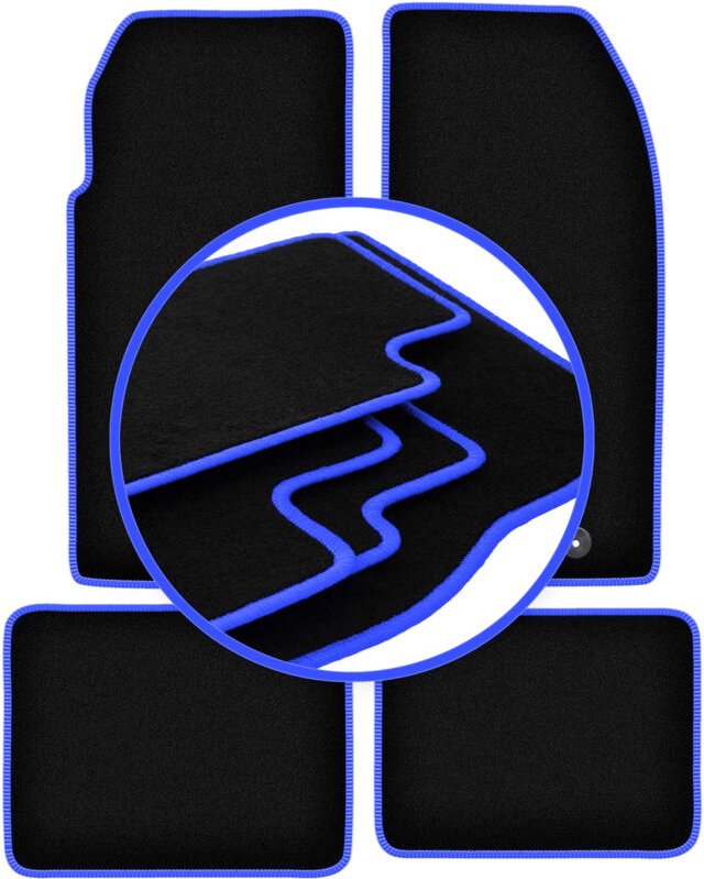 CARLUX-BLUE Autofußmatten für: Peugeot 205 Cabrio (1983-1998)