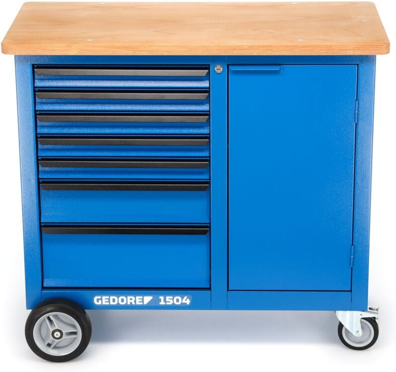 Rollwerkbank 1504 0511 Außen-B625xT1100xH990mm Schubladenanzahl 7 40 kg 1000 kg 1