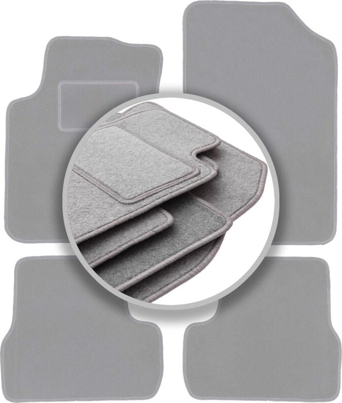 Autoteppiche aschgrau für: Citroen C3 I Fließheck (2002-2009)