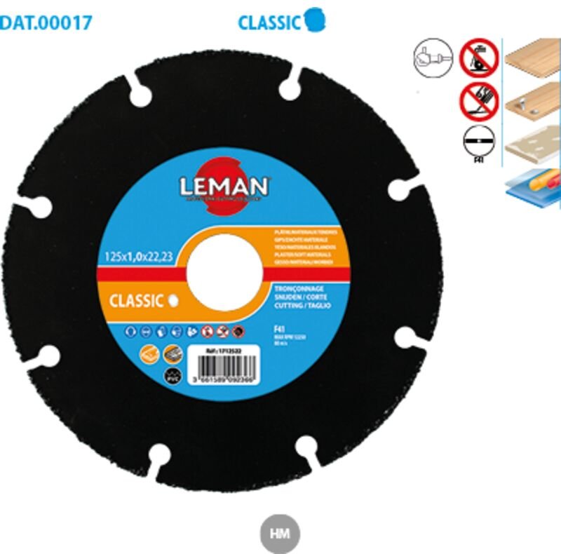 Flacher Hartmetall-Sägescheibe Classic ø 76 Bohrung 10 Ep. 1mm