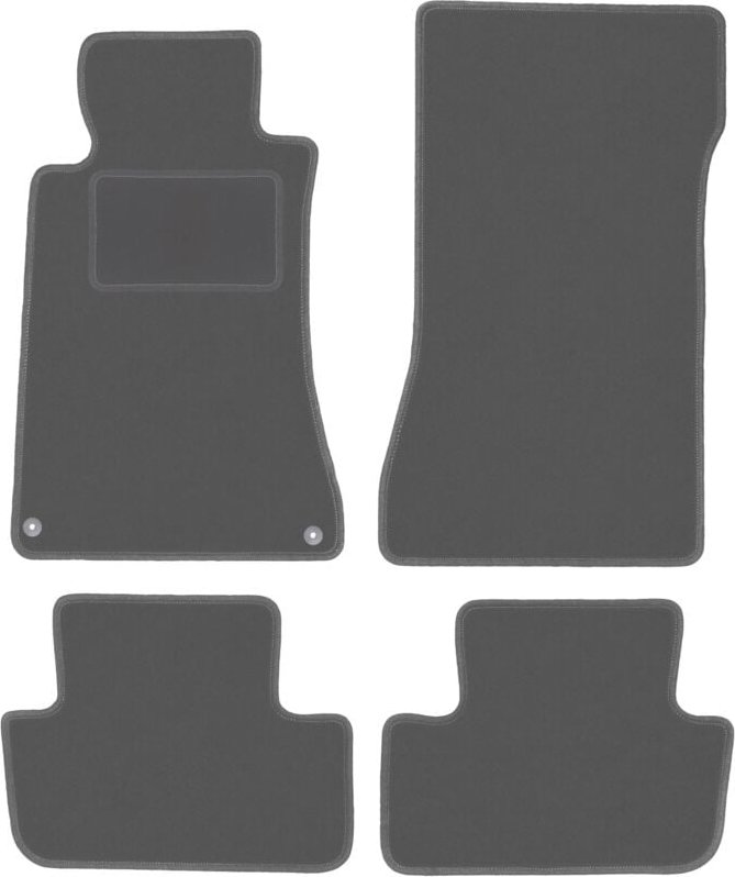 Graphit-Fußmatten für: Mercedes CLK W209 Coupé (1997-2009)