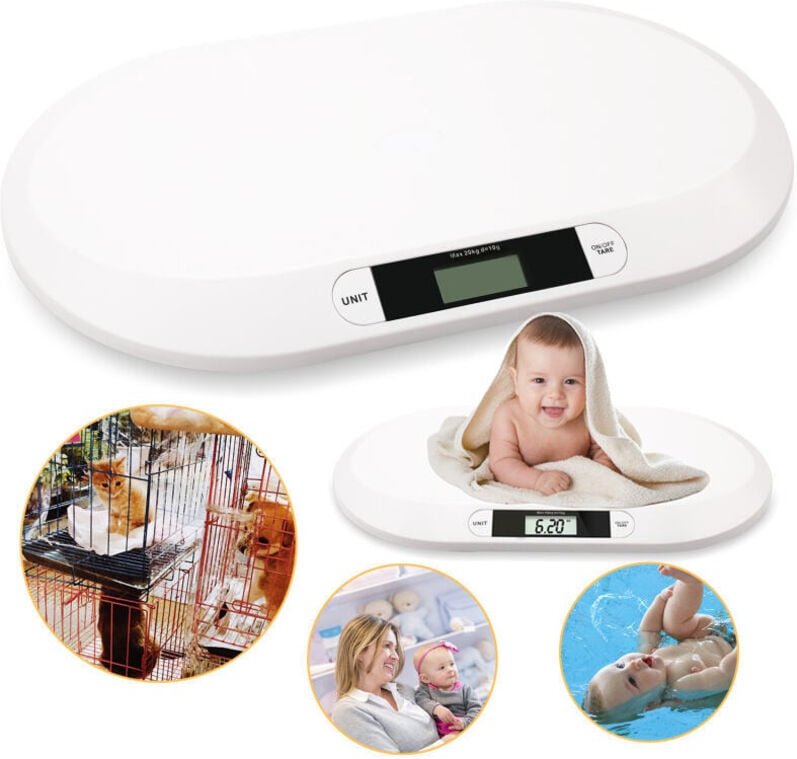 TolleTour Babywaage Kinderwaage bis 20kg Digitale Babywaage wiegen digital Elektronische