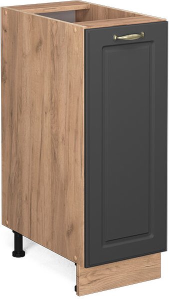 Vicco - Küchenschränke Fame-Line, Anthrazit-Gold, 30 cm ohne Arbeitsplatte