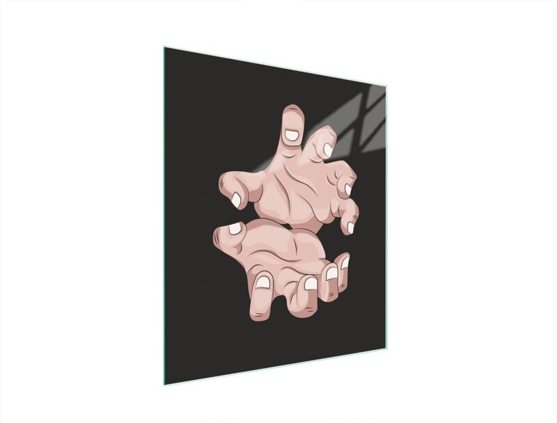 GLASSCHNEIDEBRETT 45x52 HAND