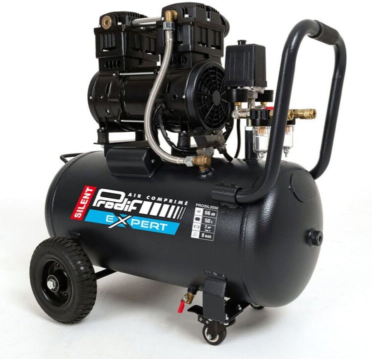 Geräuscharmer Kompressor PRODIF 50 Liter 2 PS 8 bar PROSIL2050