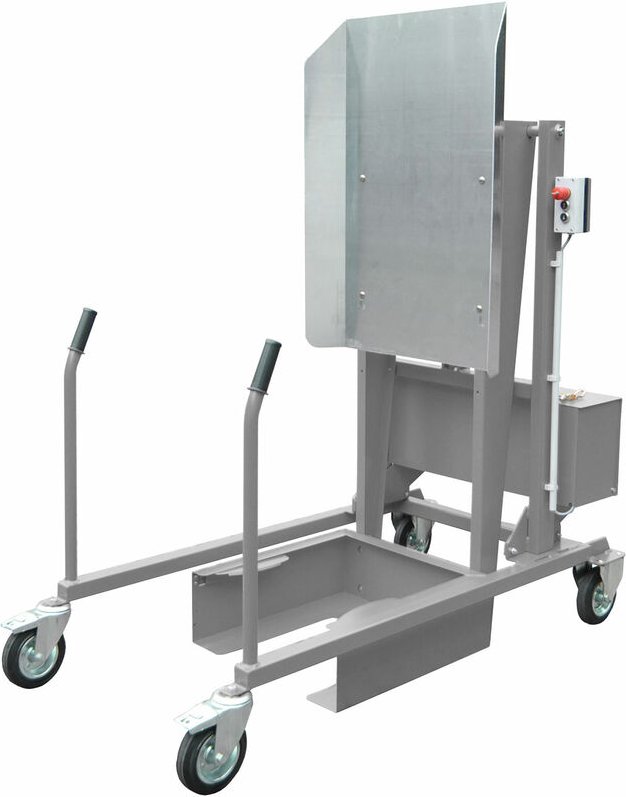 Bauer Mülltonnen-Kippstation MKS-12V, Elektrohydraulisch, lackiert, Mausgrau