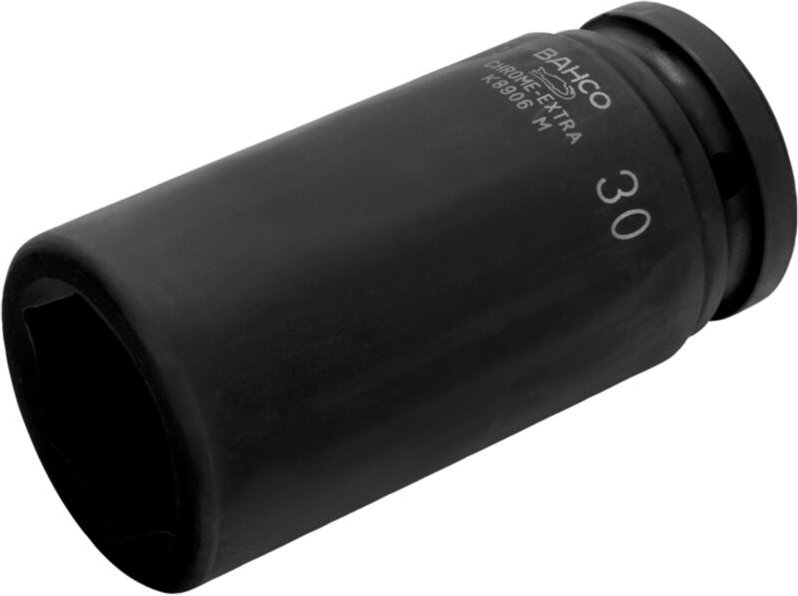 Bahco - 3/4 Kraft-Steckschlüssel-Einsatz, lang, Sechskant, 50 mm, phosphatiert