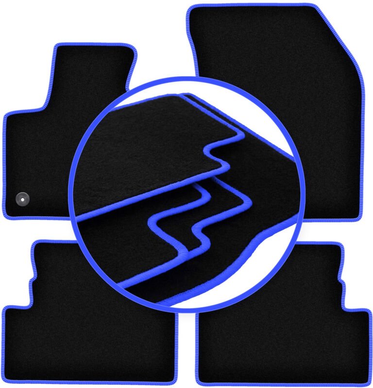 CARLUX-BLUE Auto-Fußmatten für: Peugeot 4008 II Crossover (2016-)
