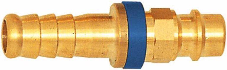 Unverwechselbare Einstecktülle nw 7,8, ms blank, Tülle lw 9, blau - Riegler