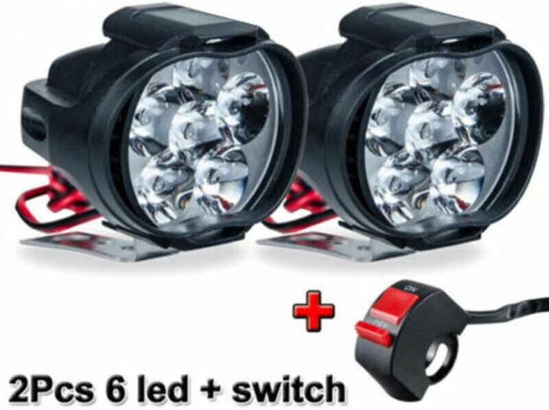 Motorrad-LED-Scheinwerfer, Auto-Zusatzscheinwerfer, Fahrlicht, geeignet für Motorräder, Motorräder, ATVs, UTVs, Rollerbe...