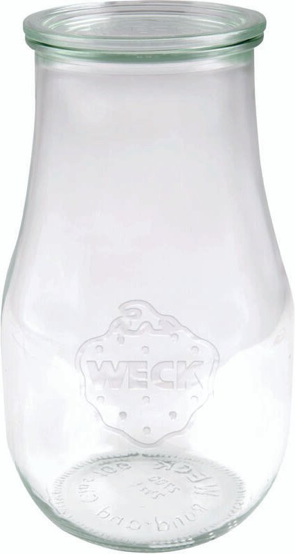 Weck Einkochgläser Tulpenform 2,5 L, Einweckgläser, Rundrandglas mit Deckel
