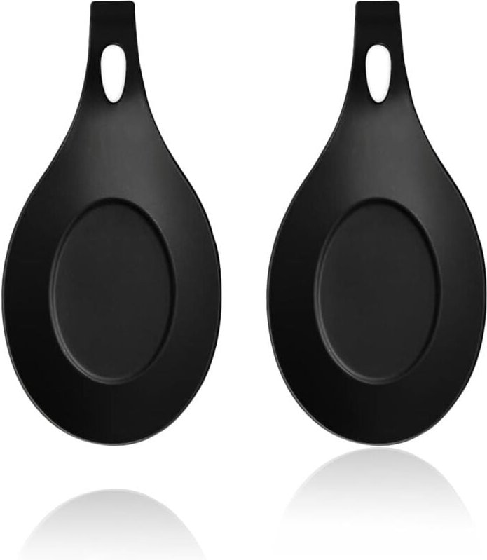 Löffel in Mattschwarz, für Herd, Küchenutensilienhalter für Schöpfkellen, Zangen, Pfannenwender, Löffelhalter für Herd (...