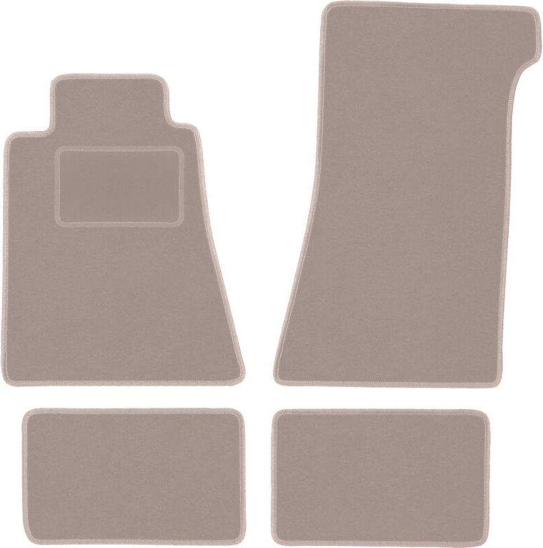 Beige Veloursmatten für: Mercedes SL R107 ohne Katalysator Coupé (1971-1989)