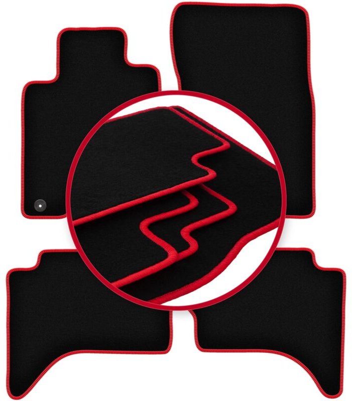 CARLUX-RED Autofußmatten für: Fiat Fullback Offroad (2015-)