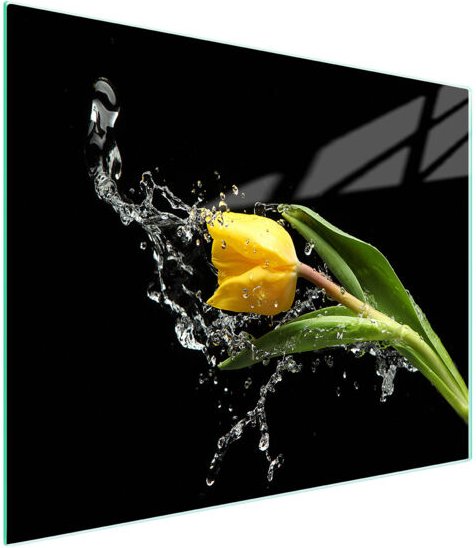 Glasschneidebrett 52x30 Tulpe