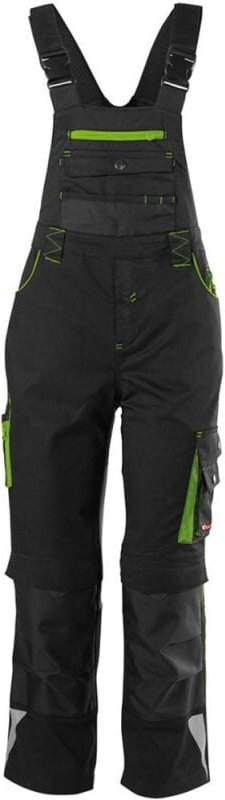 Thumbnail - Latzhose Kinder performance 24 Gr. 134-140 schwarz/grün - Fortis