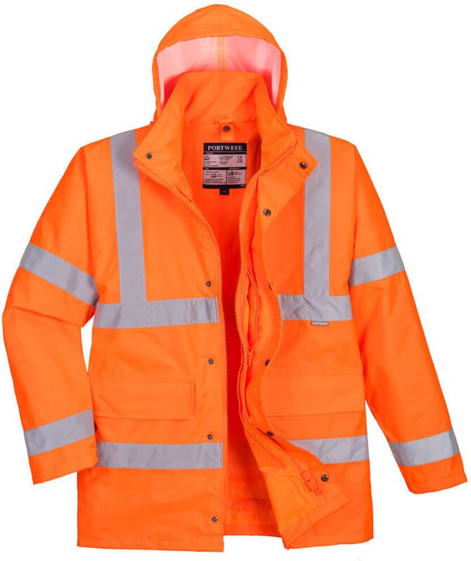 Hi-Vis Parka 4-in-1 Orange 4XL