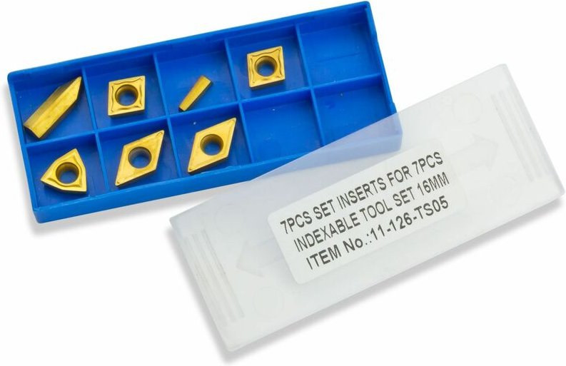 Dema - 7 teiliges Drehmeißel Wendeplatten-Set 7 tlg. Set Wendeplatten Drehmeißelsatz