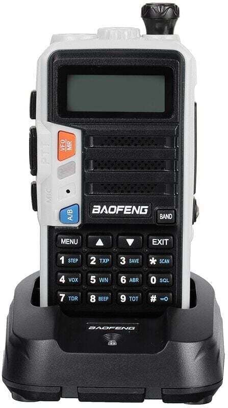 BAOFENG UV S New Plus Walkie Talkie Tri-Band Leistungsstarker CB-Funk-Transceiver 10 W 10 km lange Reichweite Silber 1 S...