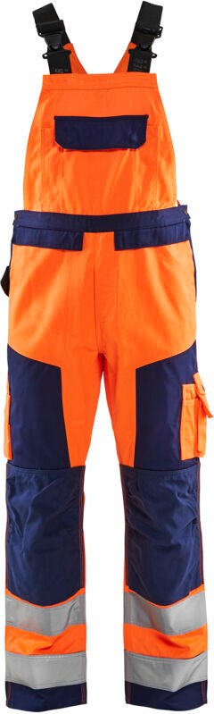 Ärmelloser Hochsichtbarkeits-Arbeitsanzug 2660 - Neonorange/Navy 46