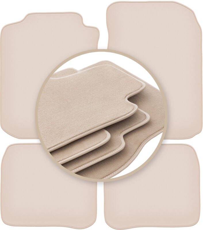 Beige PREMIUM-Matten für: Toyota Corolla E11 Fließheck 1997-2001