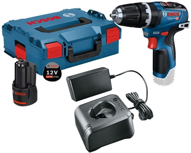 Akku-Schlagbohrmaschine gsb 12V-35 / 1x 3,0 Ah Akku + Ladegerät in L-Boxx - Bosch