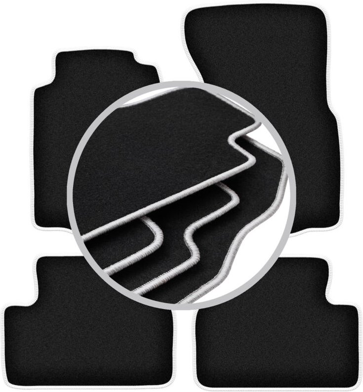 CARLUX-SILVER Autofußmatten für: Volvo 740 / 760 Limousine, Kombi (1984-1991)