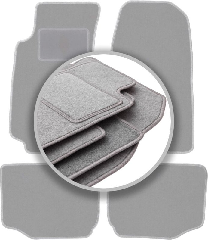 Graue Autofußmatten für: Ford Granada Limousine (1972-1985)