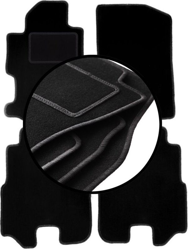 Komplettset Veloursmatten für: Honda FR-V Minivan (2004-2009)