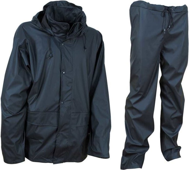 Cofra Regenanzug 2 tlg. 100% Polyester mit PU blau M