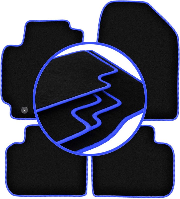 CARLUX-BLUE Autofußmatten für: Hyundai Elantra VI Limousine (2016-)