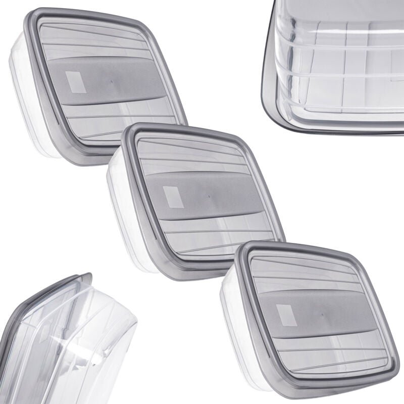 Curver Vedo Lebensmittelbehälter 3x1L, Grau