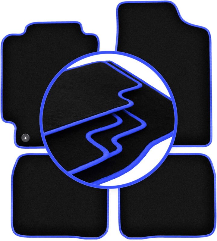 CARLUX-BLUE Autofußmatten für: Toyota Corolla E10 Fließheck, Kombi, Limousine (1992-1997)