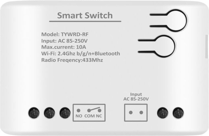 Thumbnail - 1CH rf Smart Switch AC85-250V wifi Tuya Fernbedienung 433 Licht 10A Rele Relais Selbst-Locking Verriegelung Tipp