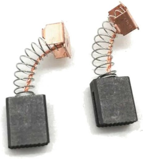 Trade-shop - 2x Kohlebürsten Motorkohlen 6x10x12mm kompatibel mit Crown CR125, Einhell, Matrix, Topex / Elektrowerkzeug ...