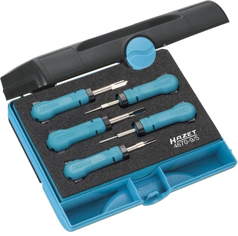 Kabelentriegeler Sortiment, Anzahl Werkzeuge: 5, Art.Nr. 4670-9/5 - Hazet