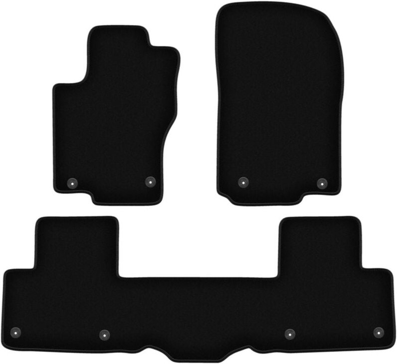 BASIC schwarze Veloursmatten für: Mercedes GLE W166 SUV (2011-2015)