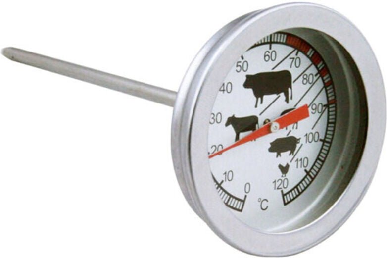 Linghhang - Analoges hitzebeständiges Thermometer zum Kochen, Braten, Grillen, Räuchern, als Topflappen, bbq, Drehspieß,...