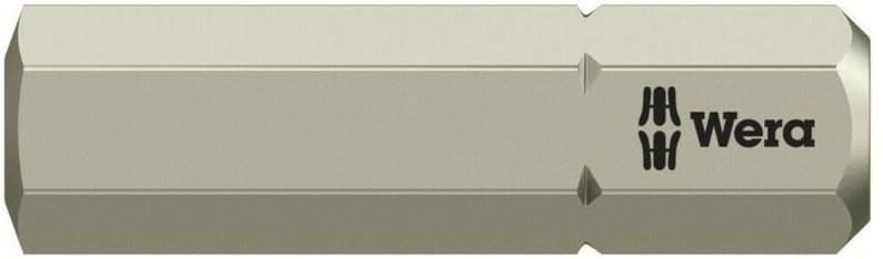 3840/1 ts 6KT-Bits, Edelstahl, Schlüsselweite (zöllig) 1/4', Länge 25 mm 10 Stk - Wera