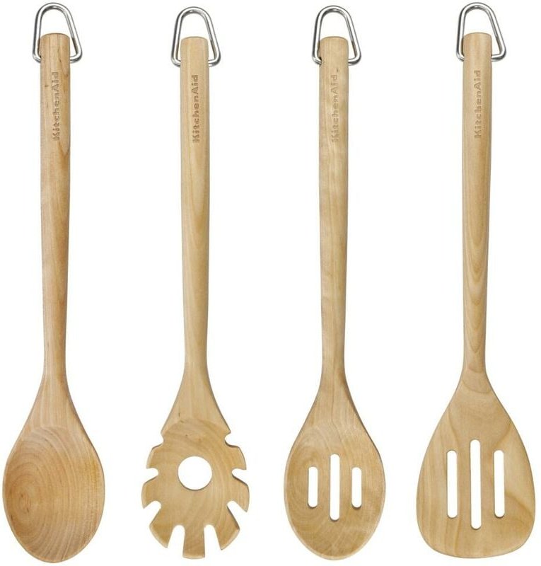 KitchenAid set of tools of wood of birch of 4 pcs.