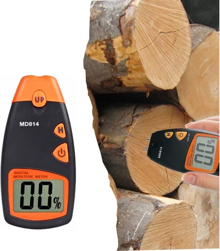 HolztesterVier Nadel Holz Hygrometer LCD Display l Holz Log Detektor Boden Feuchtigkeit Tester Detektor