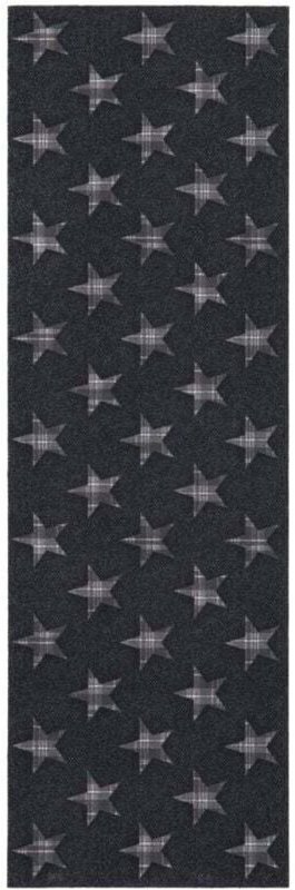 Küchenläufer Trendy Star grau, 45 x 145 cm - Andiamo